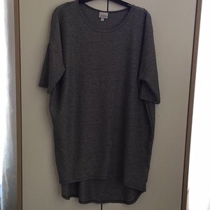 LulaRoe Irma Tunic - grey ribbed size Large